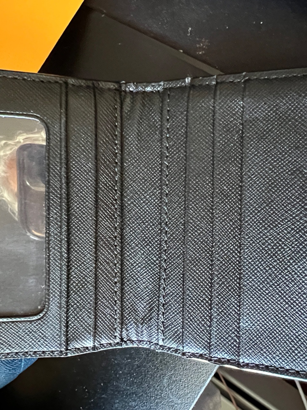 Coach Black and Beige Signature Zip Wallet with Silver Logo - Picture 2 of 6